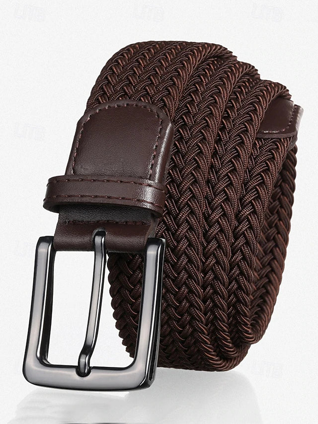 Cinturón Trenzado Elástico FlexLine - Café