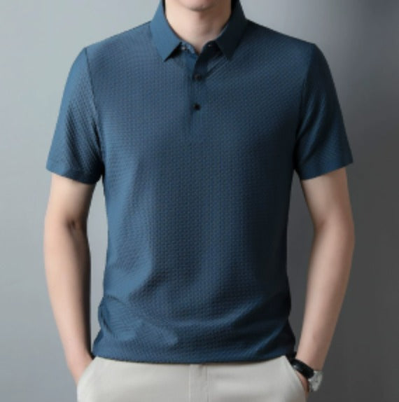 Polo AeroMesh – Azul marino – Moraine