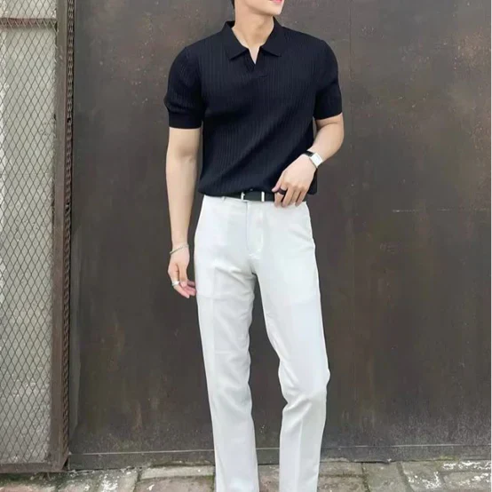 Polo de punto Windsor - Negro