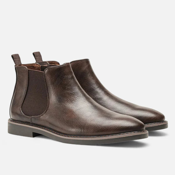 Botas Chelsea Royale Cuero Vegano - Caramelo
