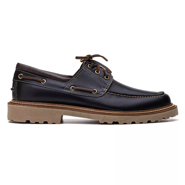 Zapatos Náuticos Ruta Clásica - Negro