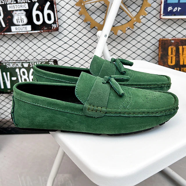 Mocasín Tassel Verona Drive - Verde