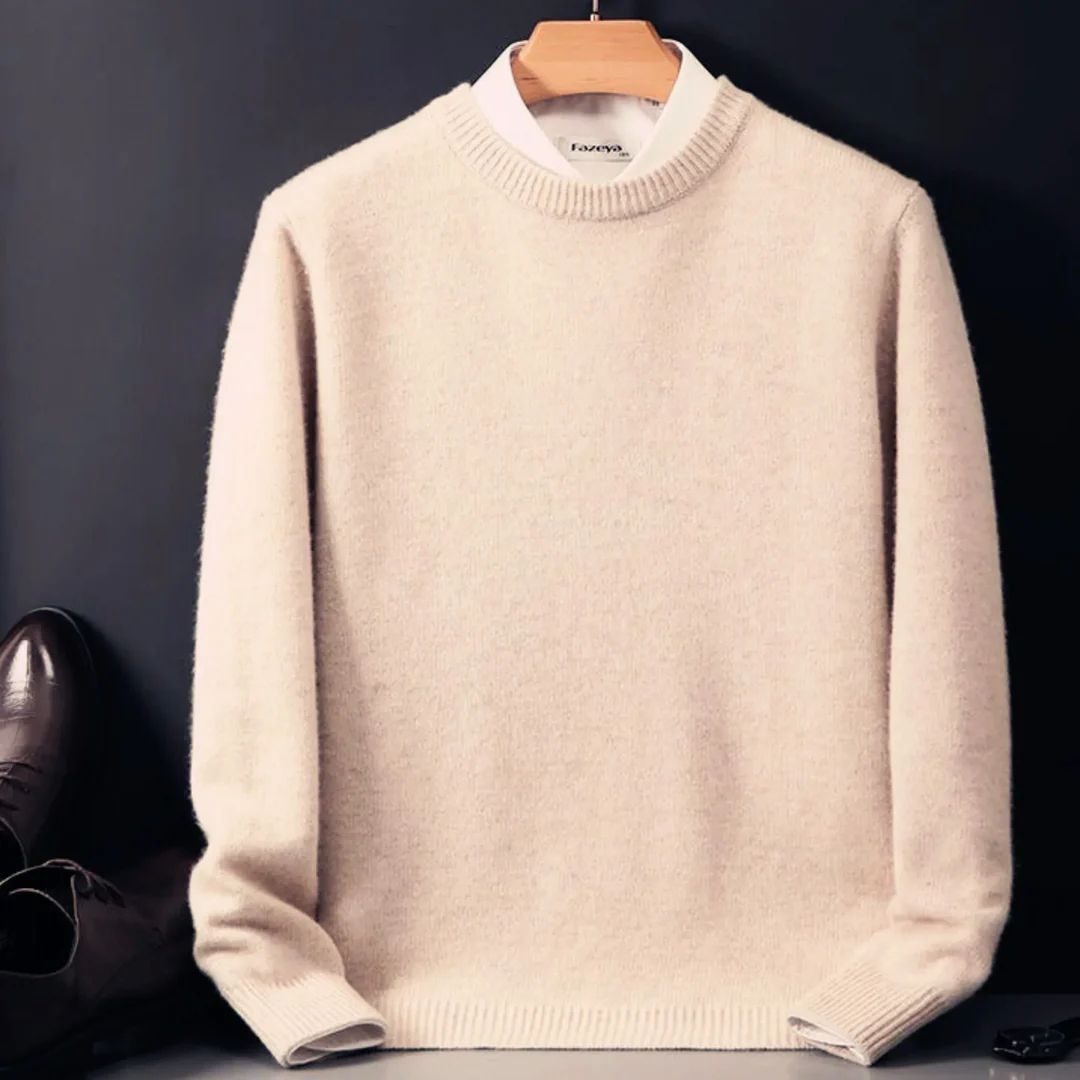 Suéter Merino Core de Manga Larga - Beige