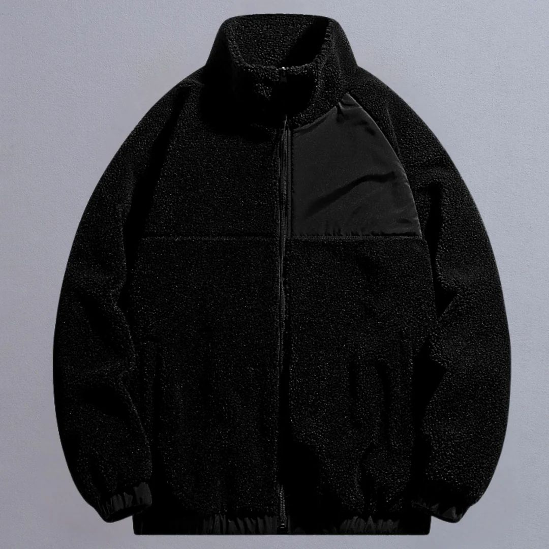 Chamarra Fleece Contrast Core - Beige
