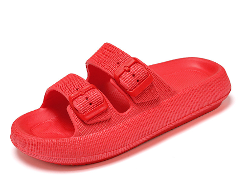 Sandalias con Hebillas Ajustables y Suela Antideslizante - Gris