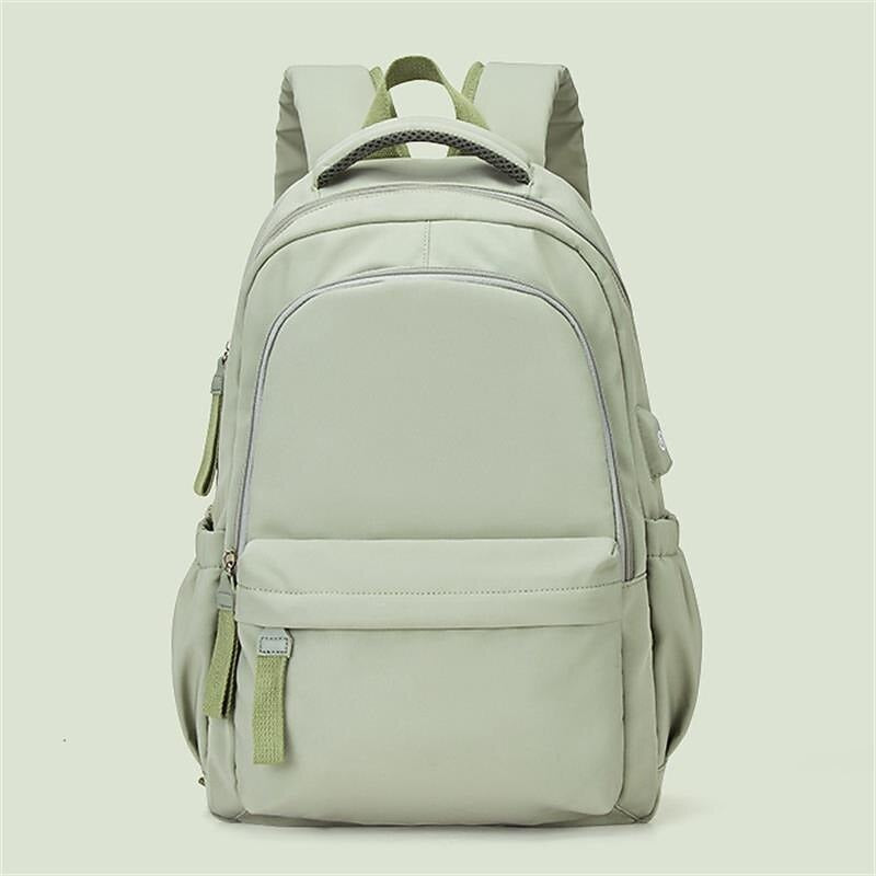 Mochila de Nylon con Cierre - Azul Oscuro