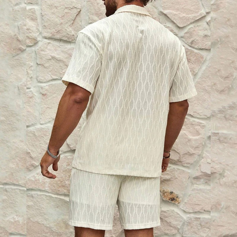 Conjunto de Algodón Coastal Weave – Marfil