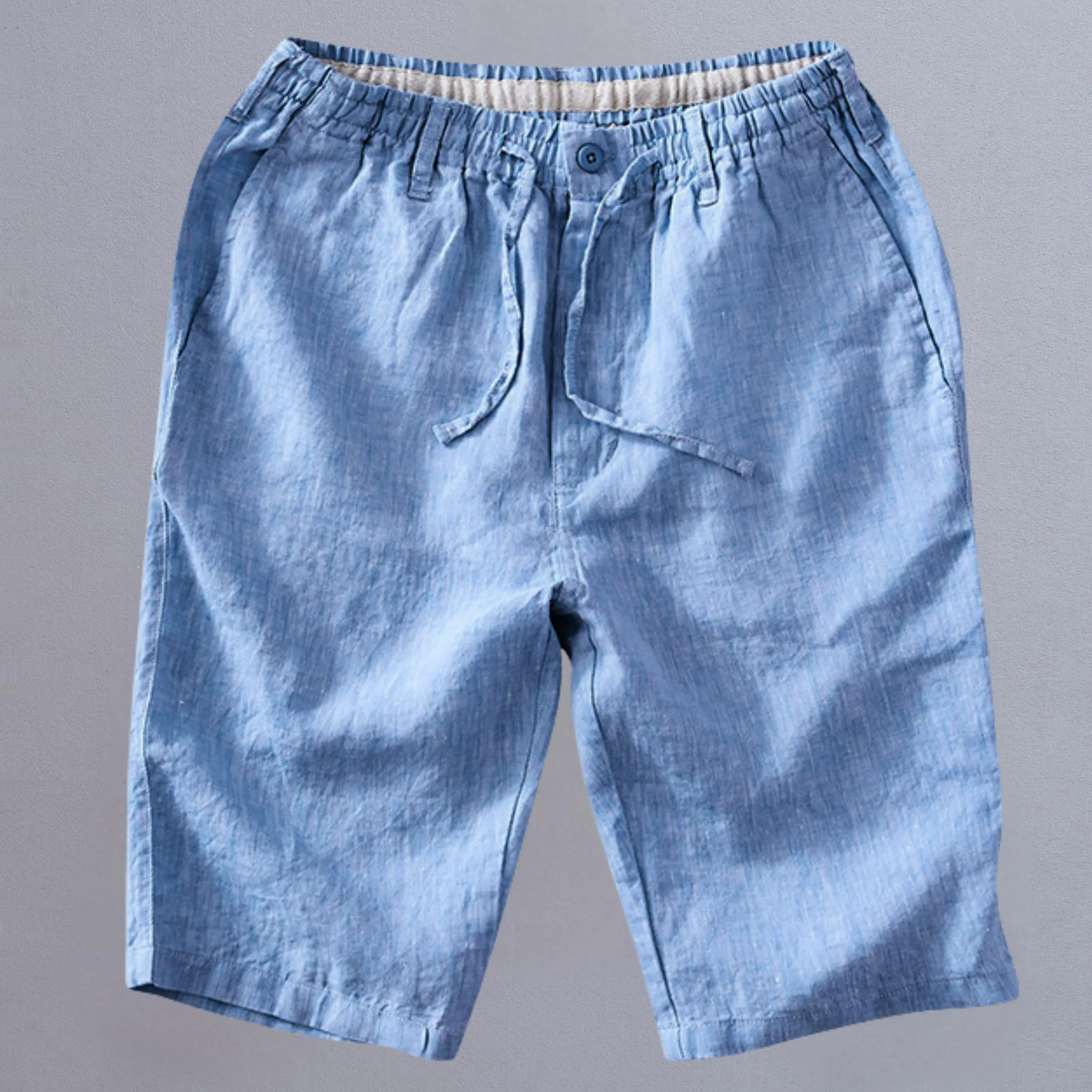 Shorts Lino Soft Coast - Azul