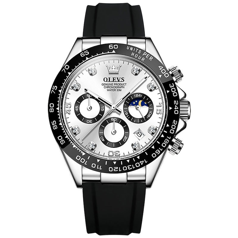 Reloj Cronógrafo Deportivo - Plata