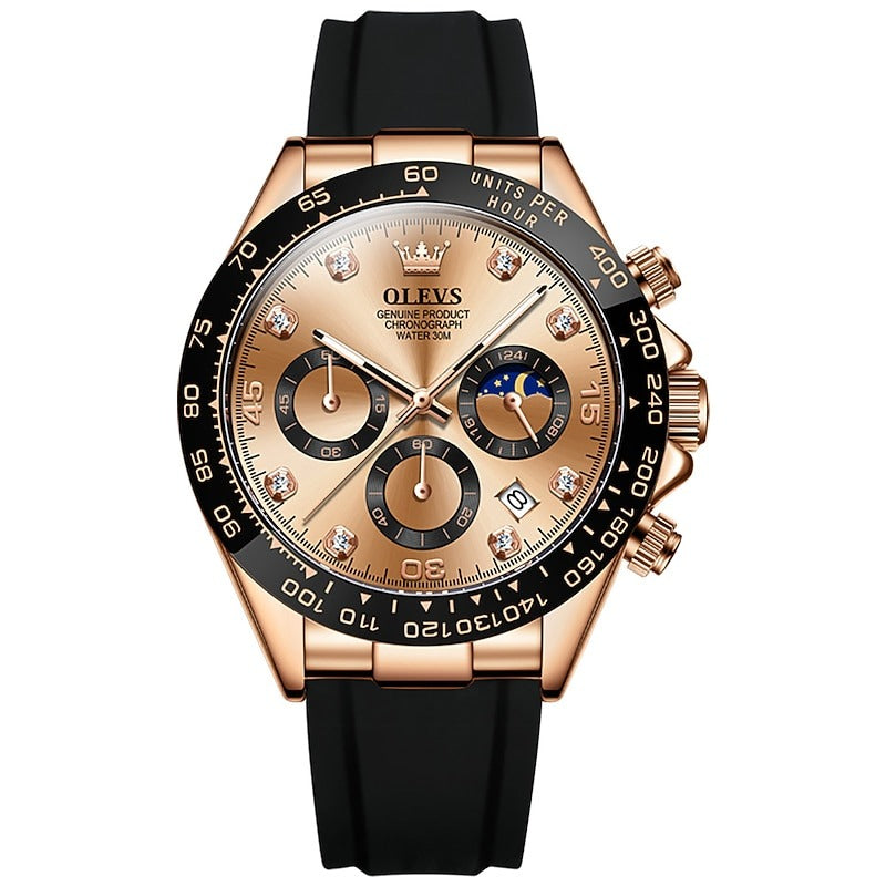 Reloj Cronógrafo Deportivo - Rose Gold