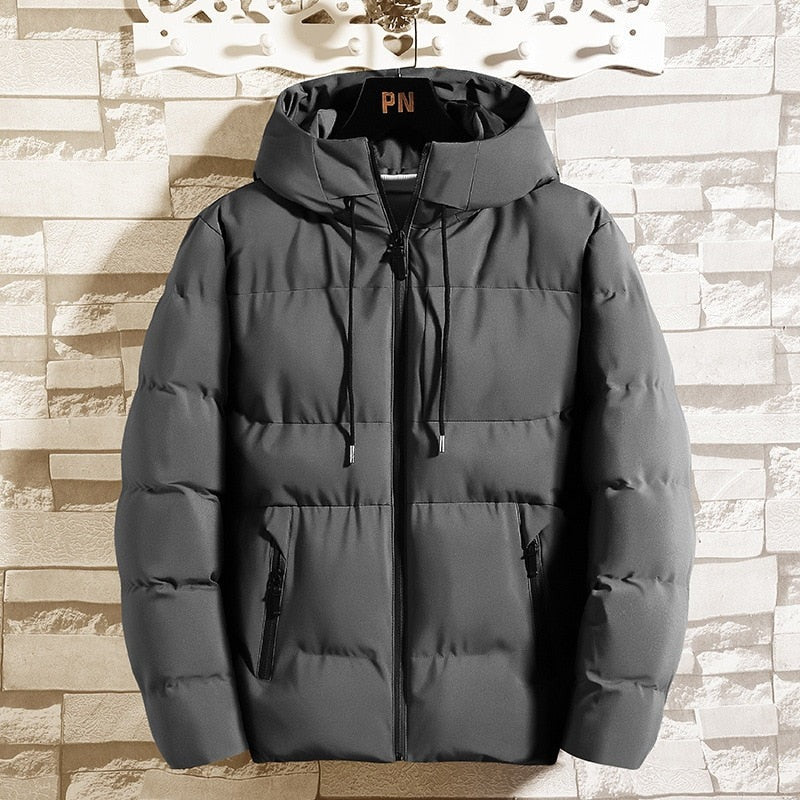 Chaqueta Acolchada con Capucha - Azul