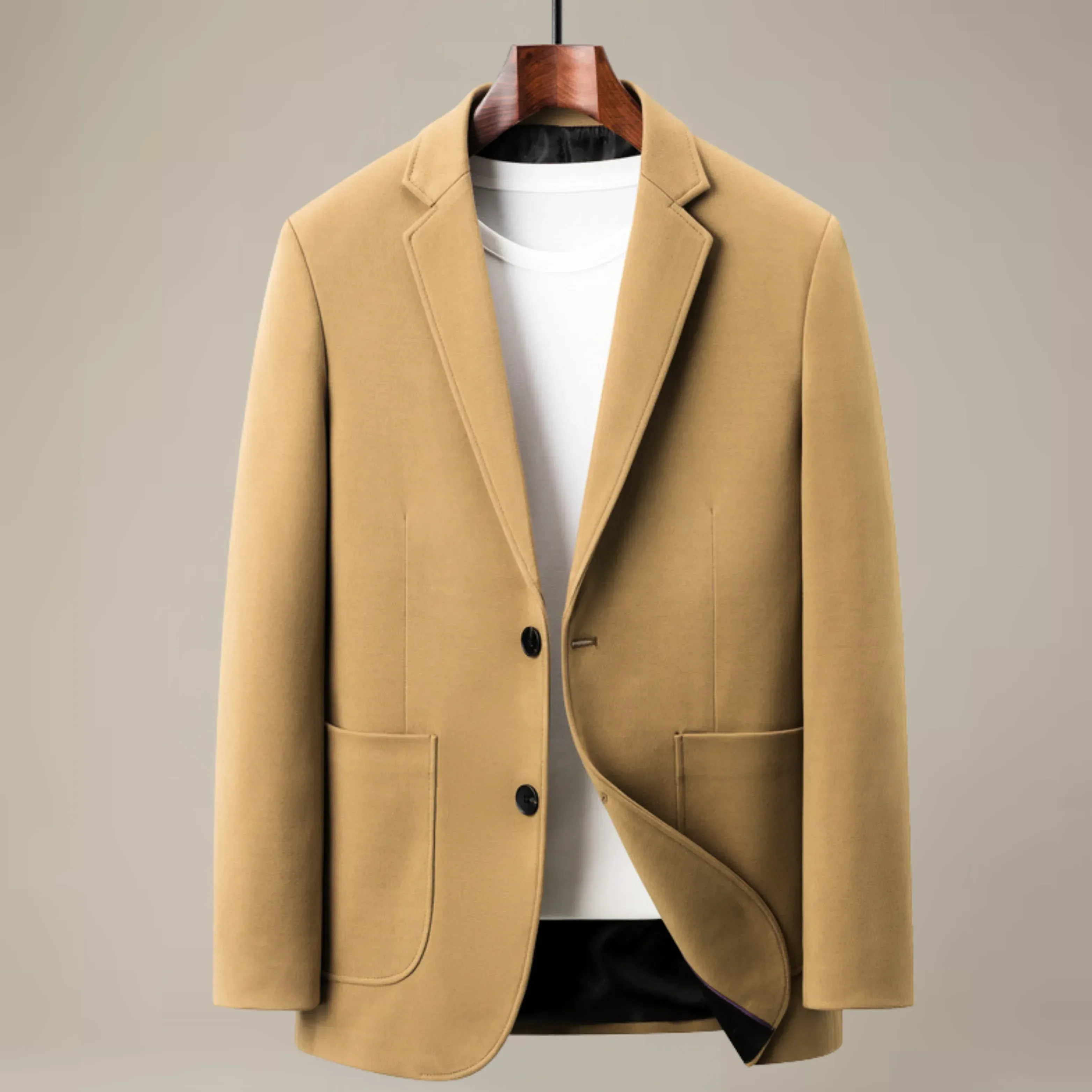 Blazer Lana Cepillada Hartwell - Negro
