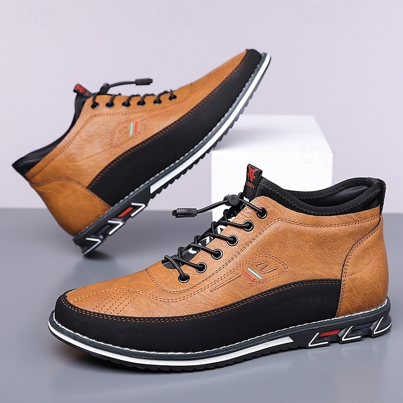 Tenis de Caña Alta Suela Grip Trek - Caramelo
