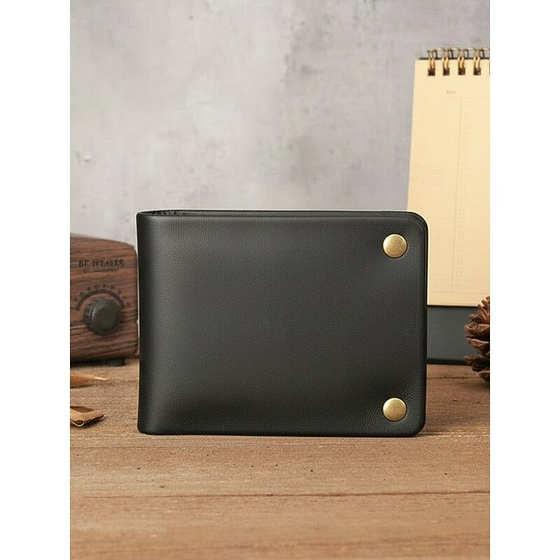 Cartera Vintage de Cuero - Negro 2