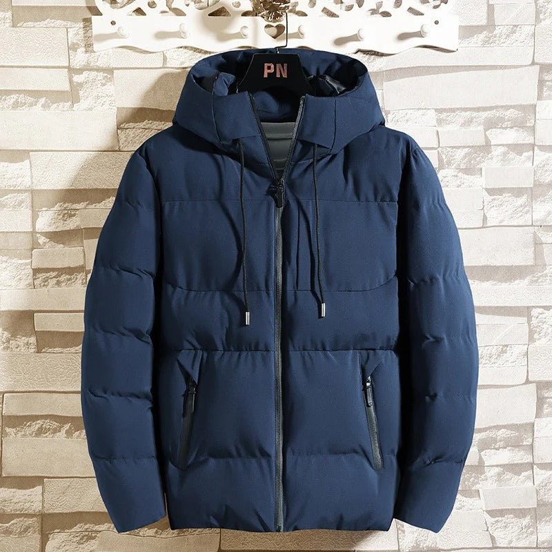 Chaqueta Acolchada con Capucha - Azul