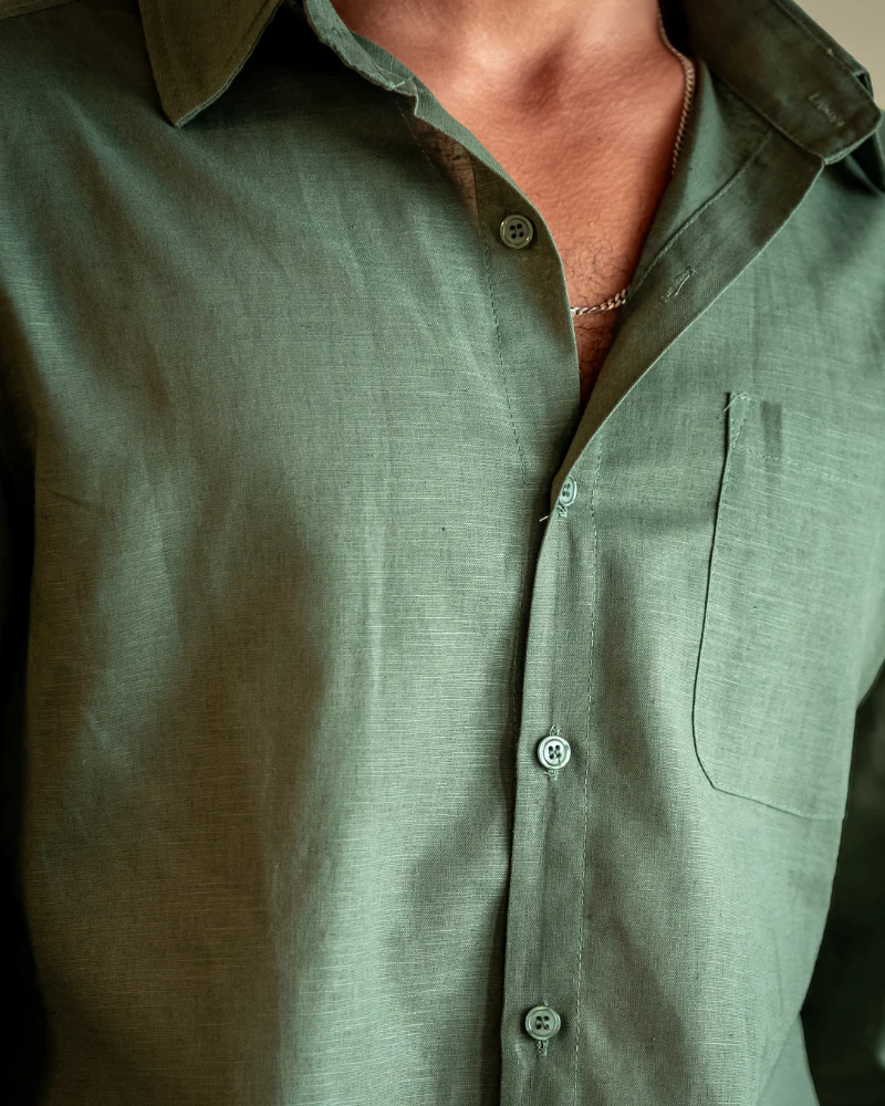 Camisa Linen Breeze – Verde