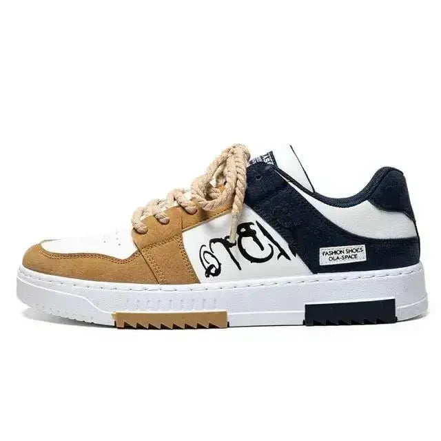 Tenis Urbanos Estilo Grafiti - Blanco