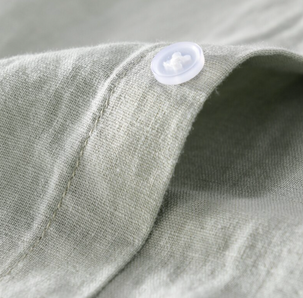 Camisa de Lino Manga Larga Harbor – Verde