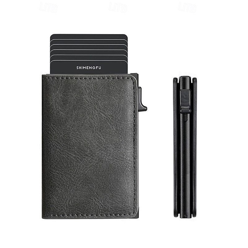 Cartera Minimalista RFID - Gris