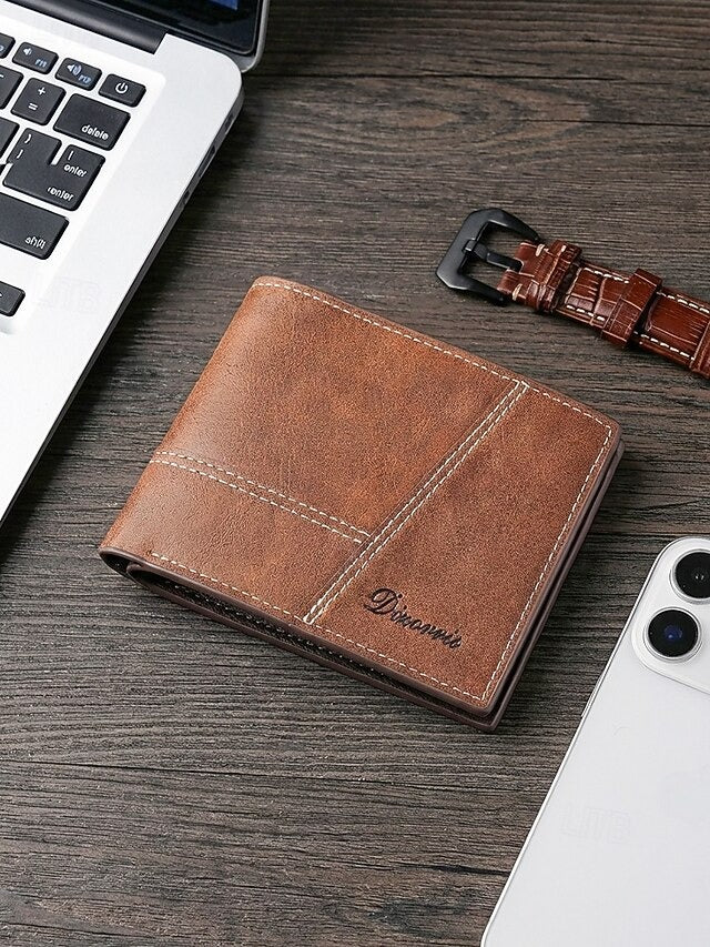 Cartera Retro Bifold - Café