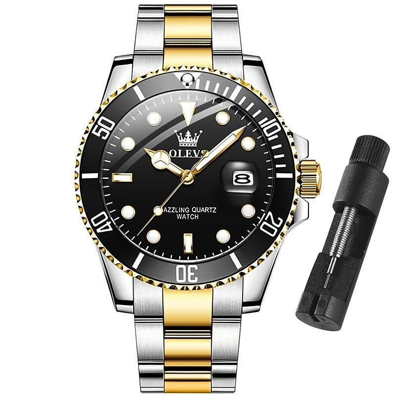 Reloj Deportivo de Acero - Negro