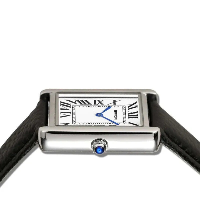 Reloj Rectangular Romano - Marrón