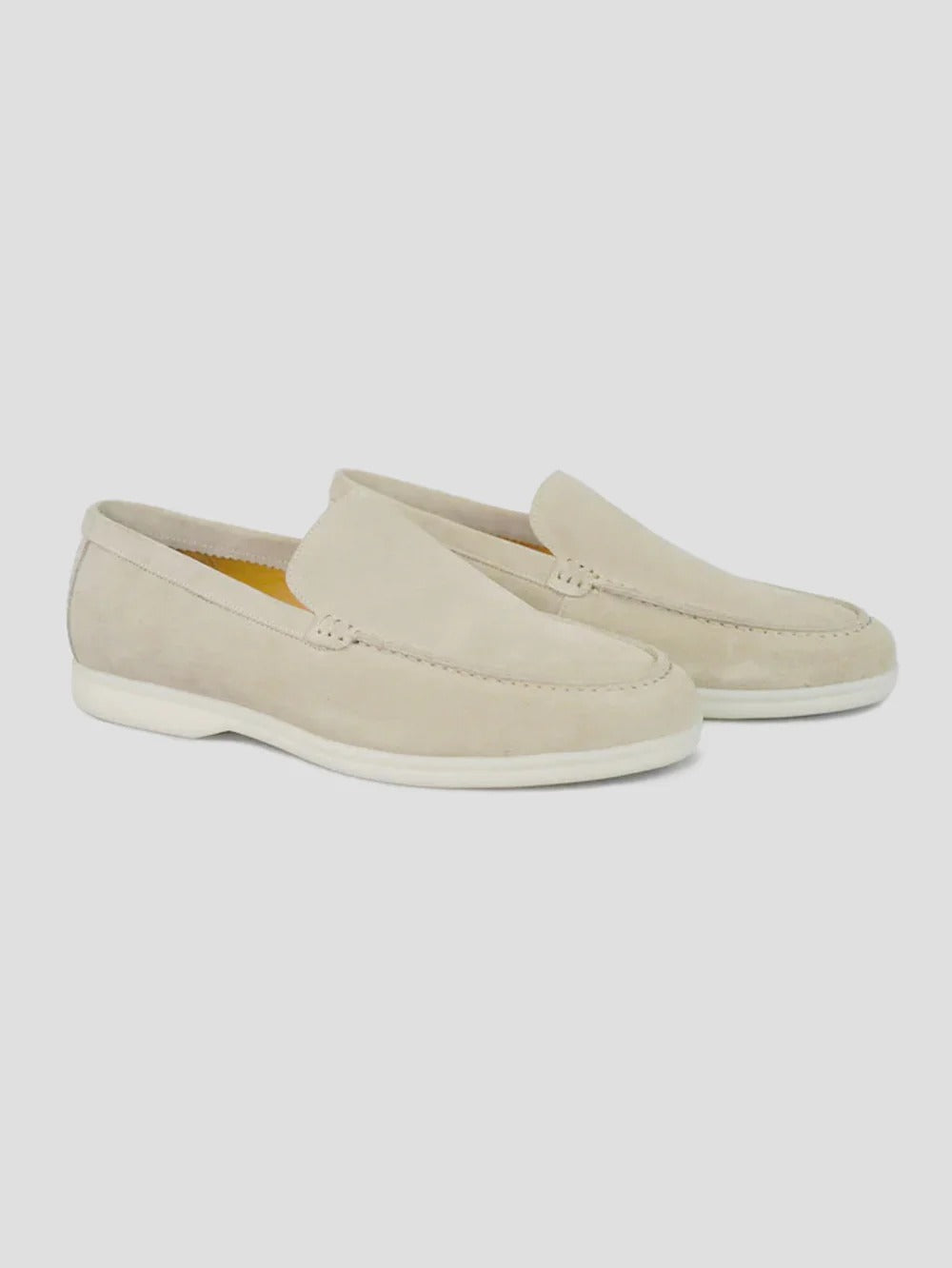 Mocasines de ante confort - Creme