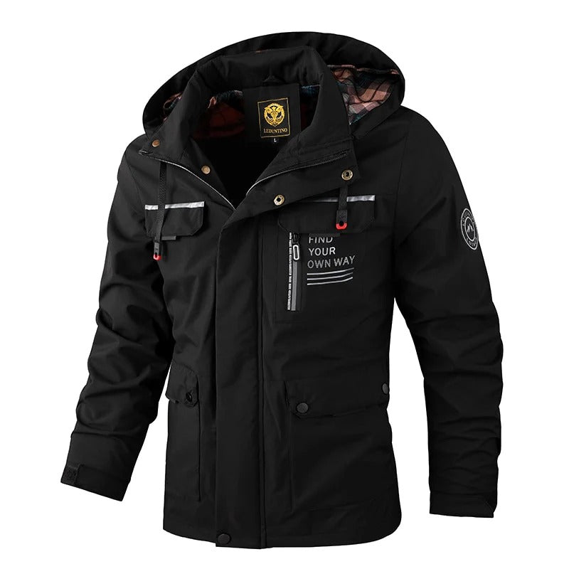Chaqueta Impermeable con Capucha - Verde