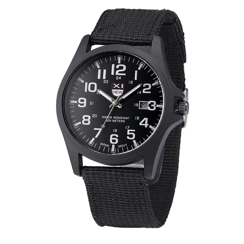 Reloj Deportivo de Lona - Negro