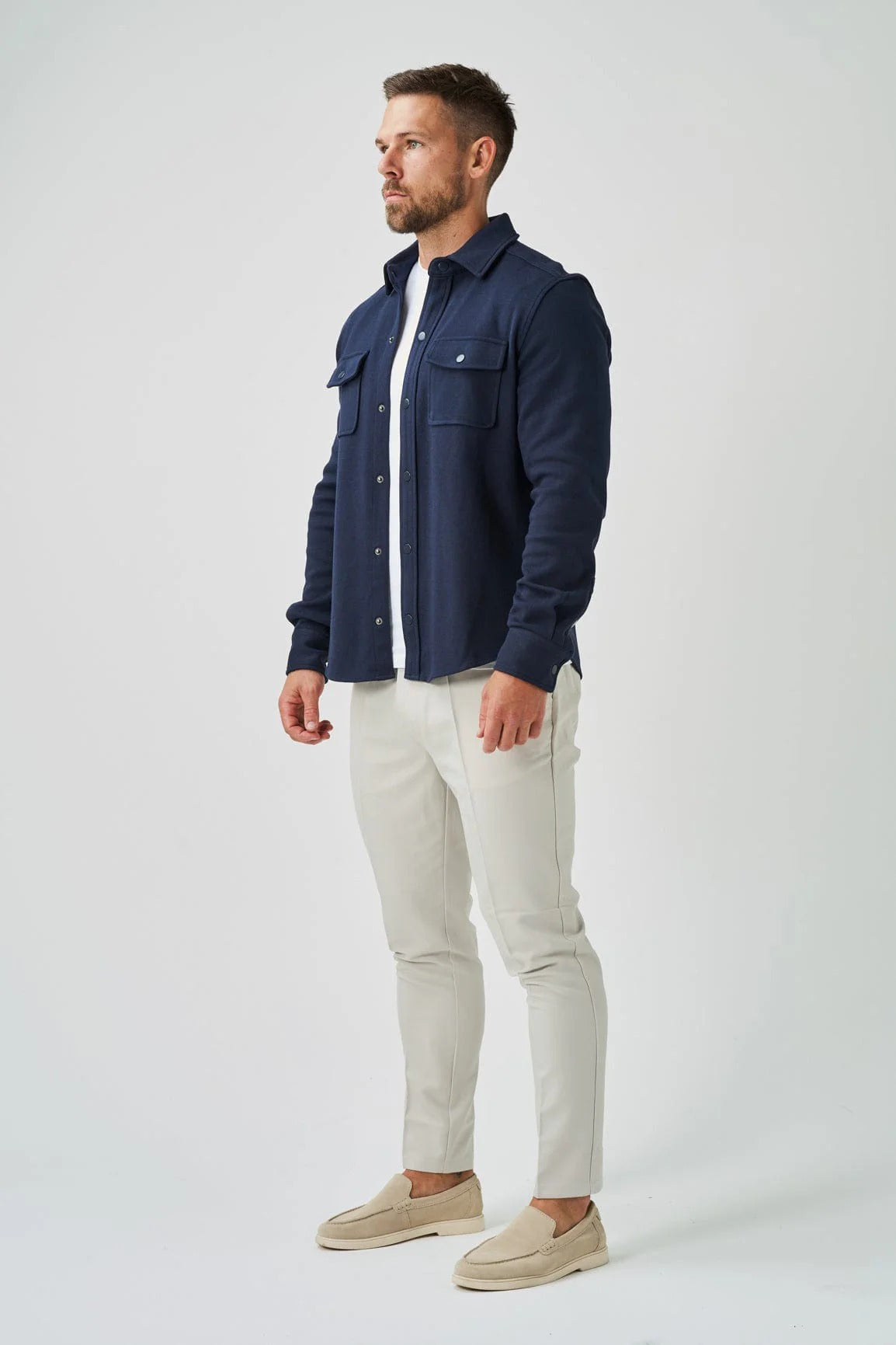 Chamarra Classic Cotton Signature - Azul marino