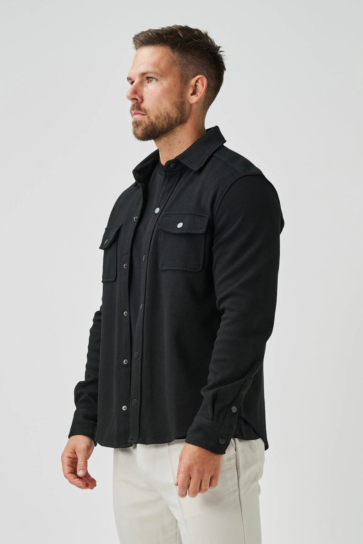 Chamarra Classic Cotton Signature - Negro