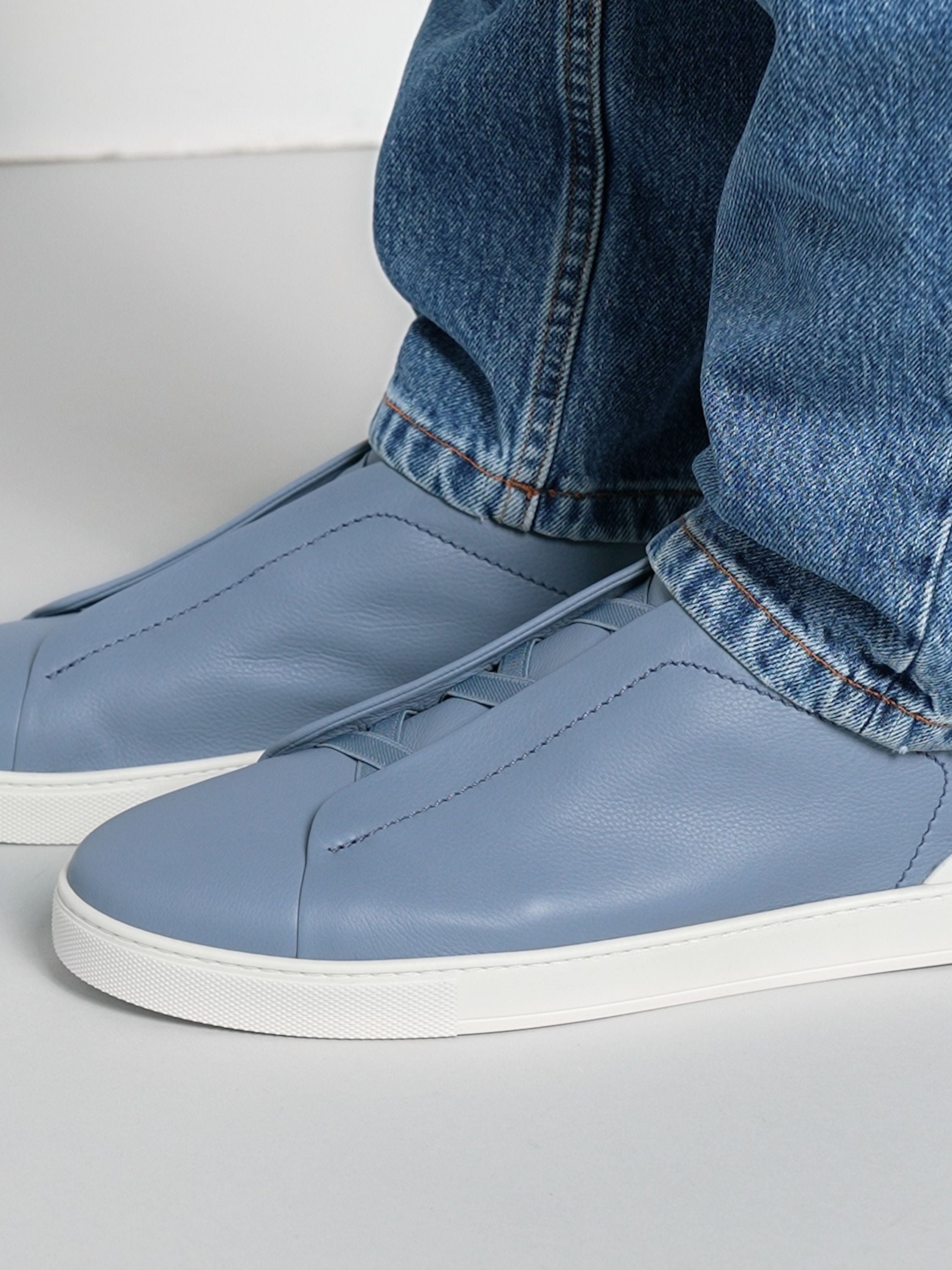Triple Stitch SECONDSKIN Slip-On Zapatilla - Azul claro
