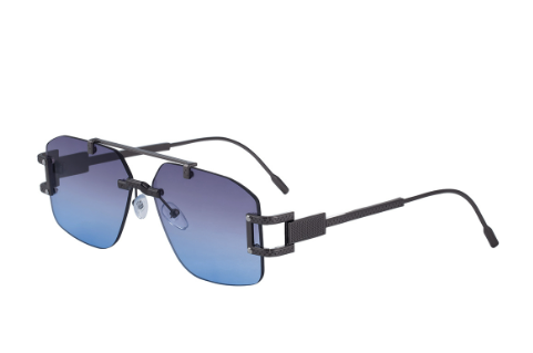 Gafas de Sol Polygon Vintage - Azul Degradado