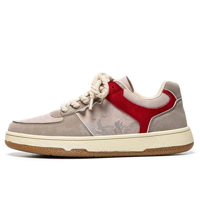 Tenis Urbano Estilo Retro - Beige