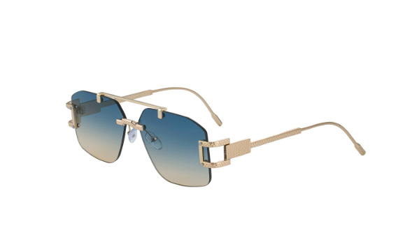 Gafas de Sol Polygon Vintage - Dorado Degradado