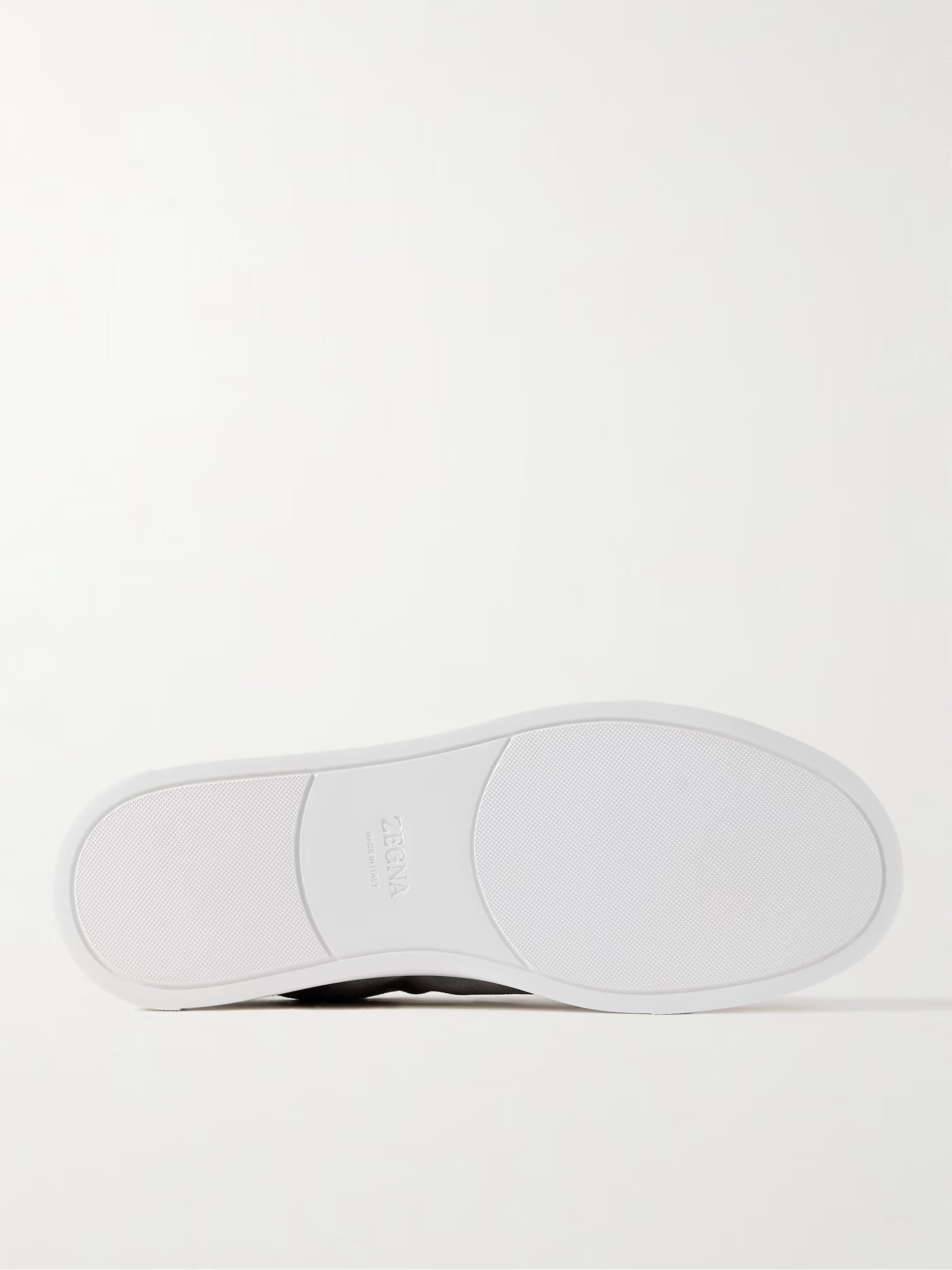 Triple Stitch Gamuza Slip-On Zapatilla – Gris