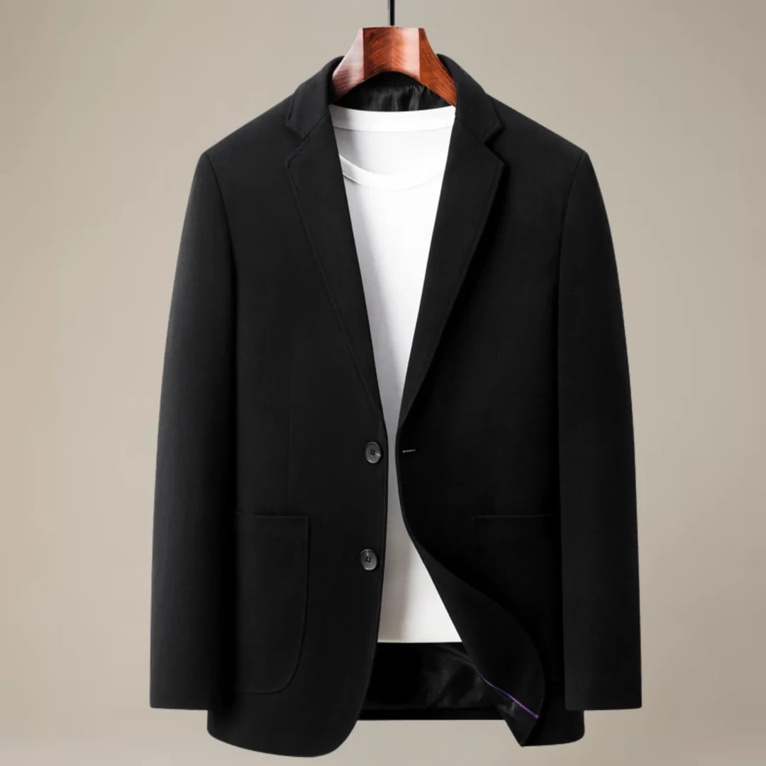 Blazer Lana Cepillada Hartwell - Negro