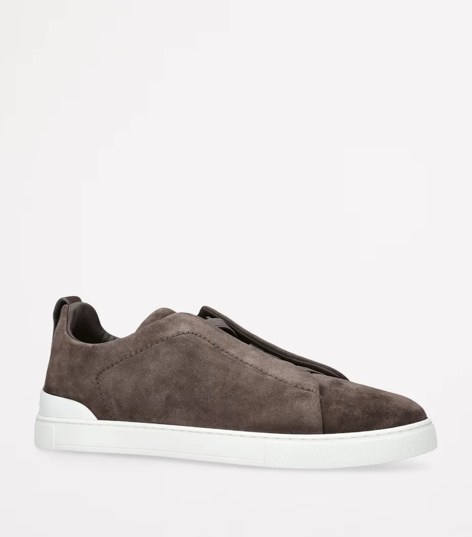 Triple Stitch Gamuza Zapatillas - Dark Gris