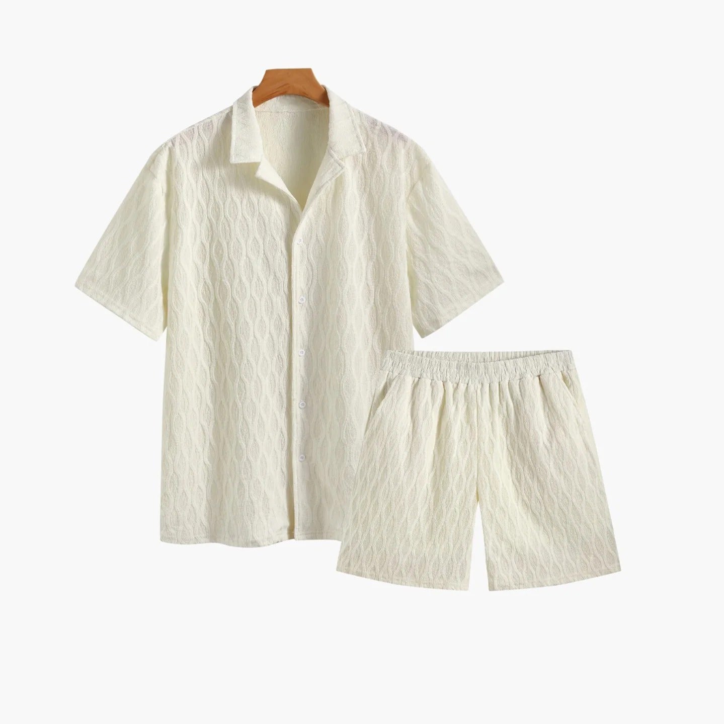 Conjunto de Algodón Coastal Weave – Marfil