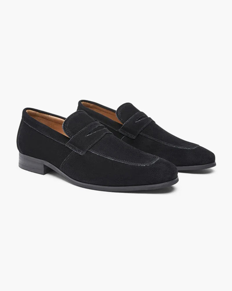 Mocasines clásicos de ante - Negro