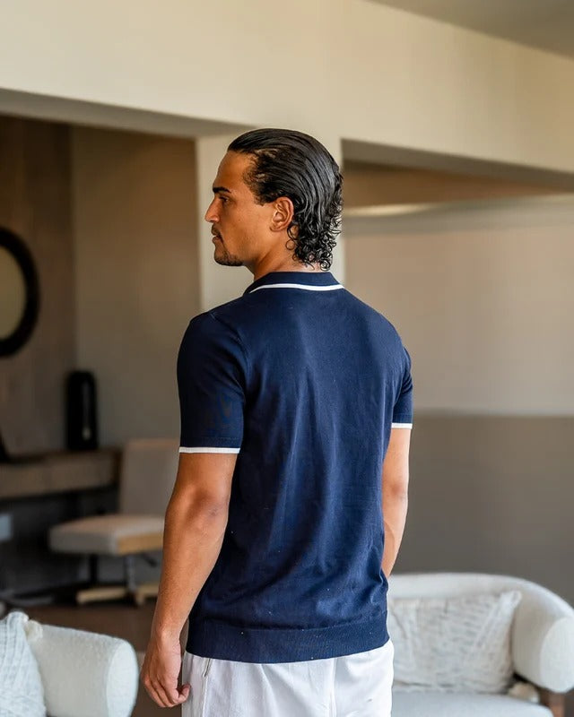 Polo de Punto Riviera – Azul Marino