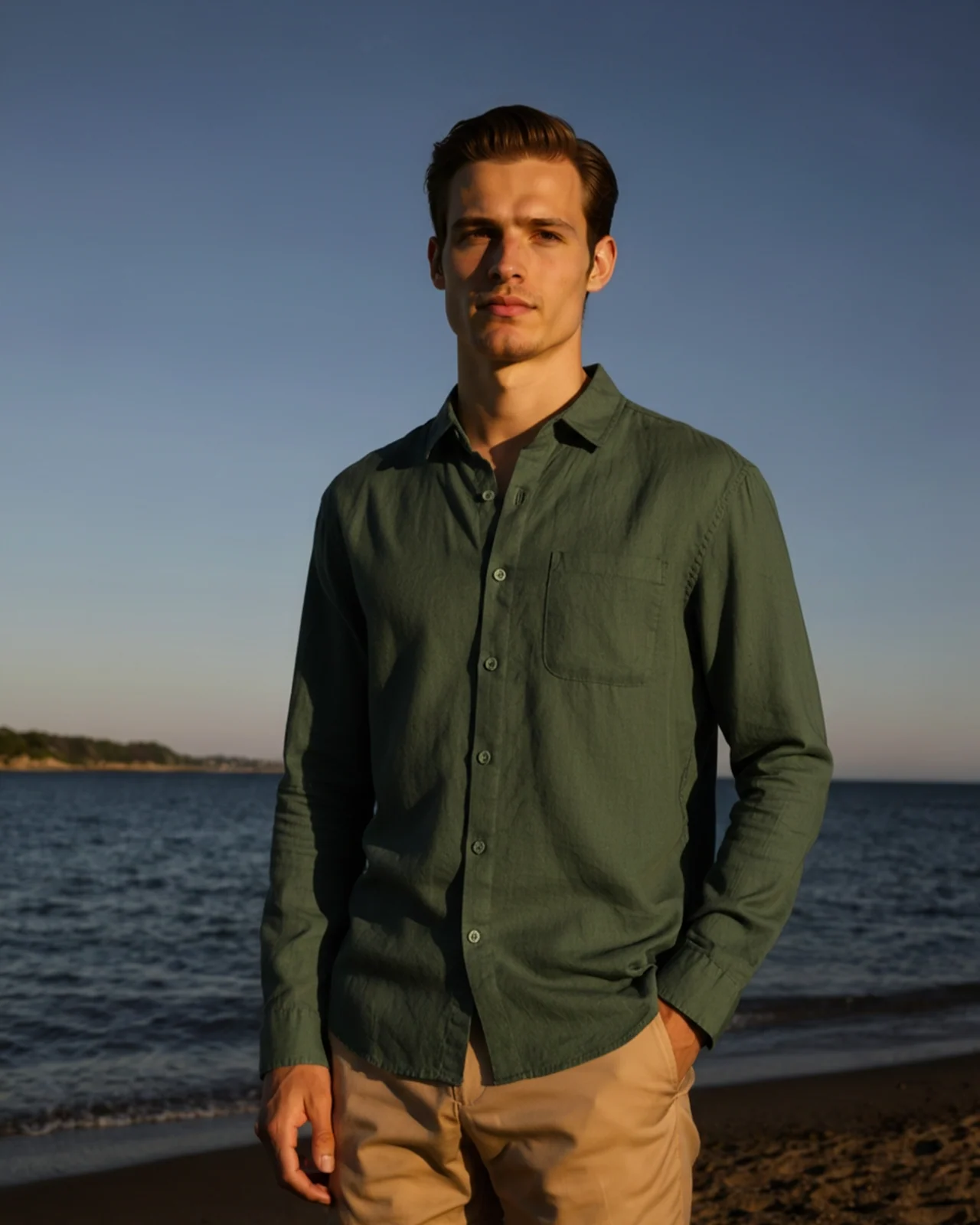 Camisa Linen Breeze – Verde