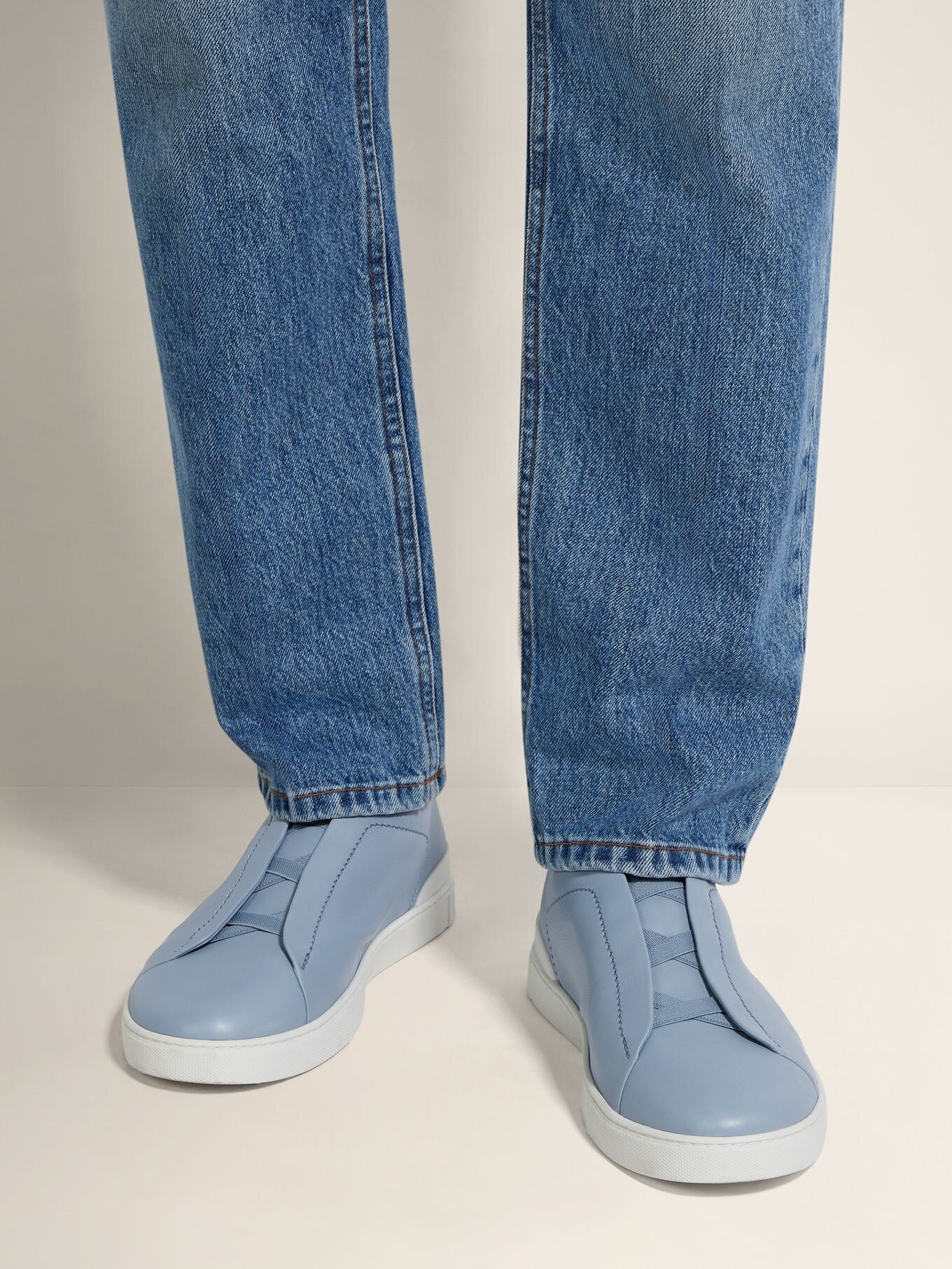 Triple Stitch SECONDSKIN Slip-On Zapatilla - Azul claro