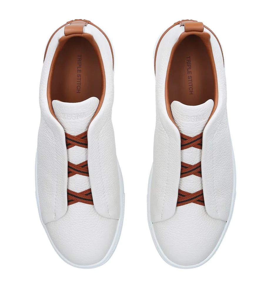 Triple Stitch Cuero Zapatillas