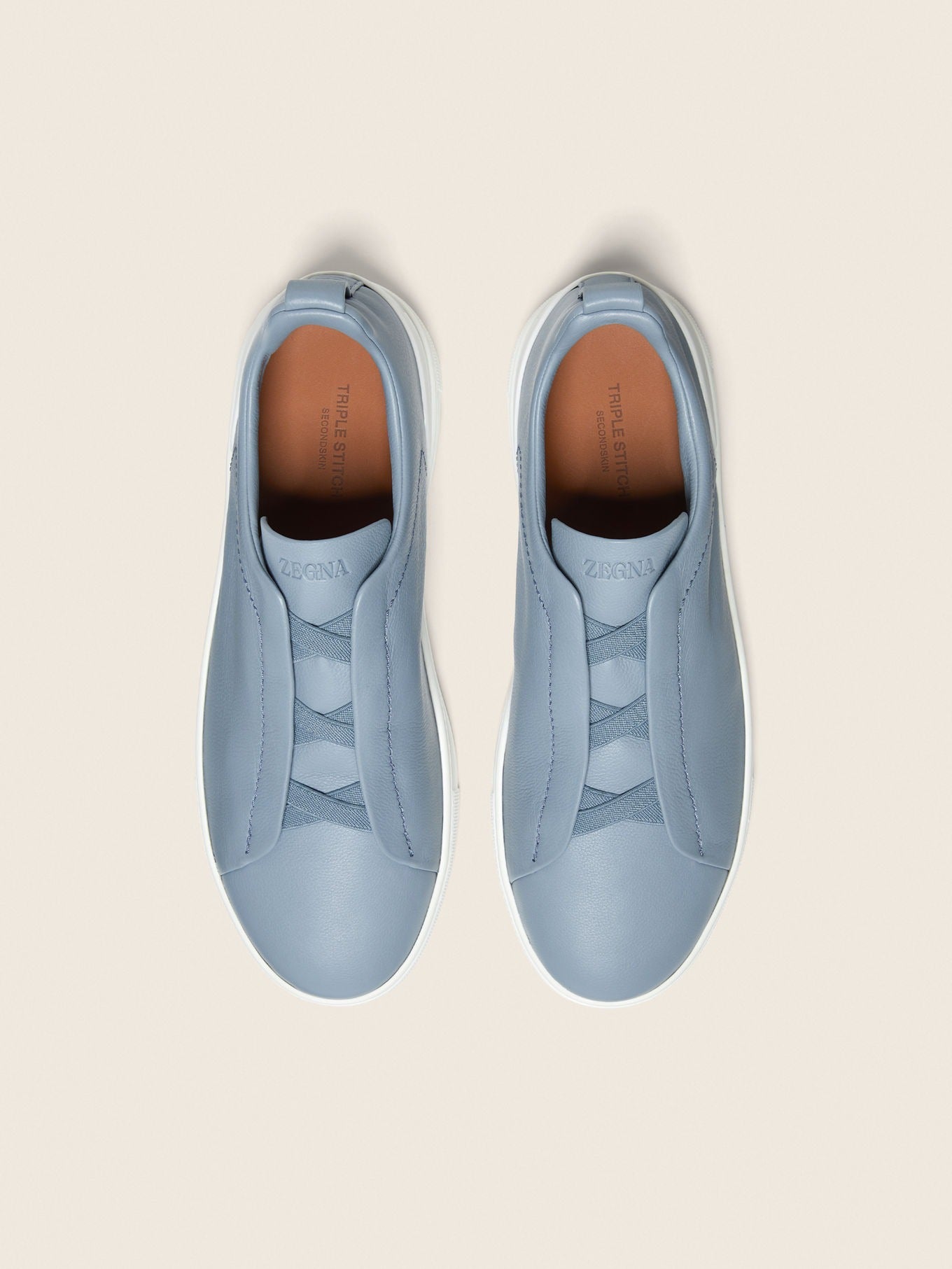 Triple Stitch SECONDSKIN Slip-On Zapatilla - Azul claro