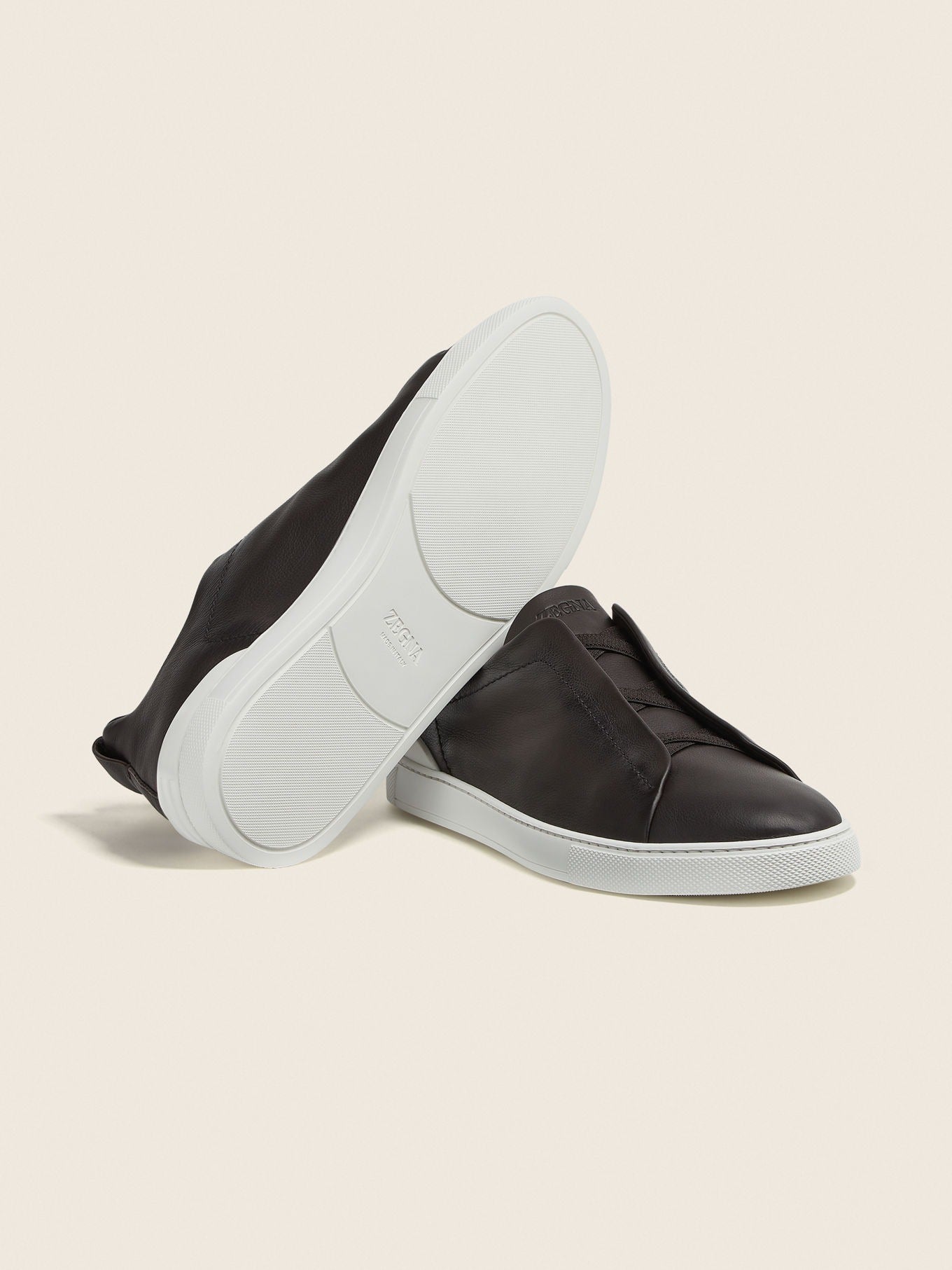 Triple Stitch SECONDSKIN Slip-On Zapatilla - Marrón