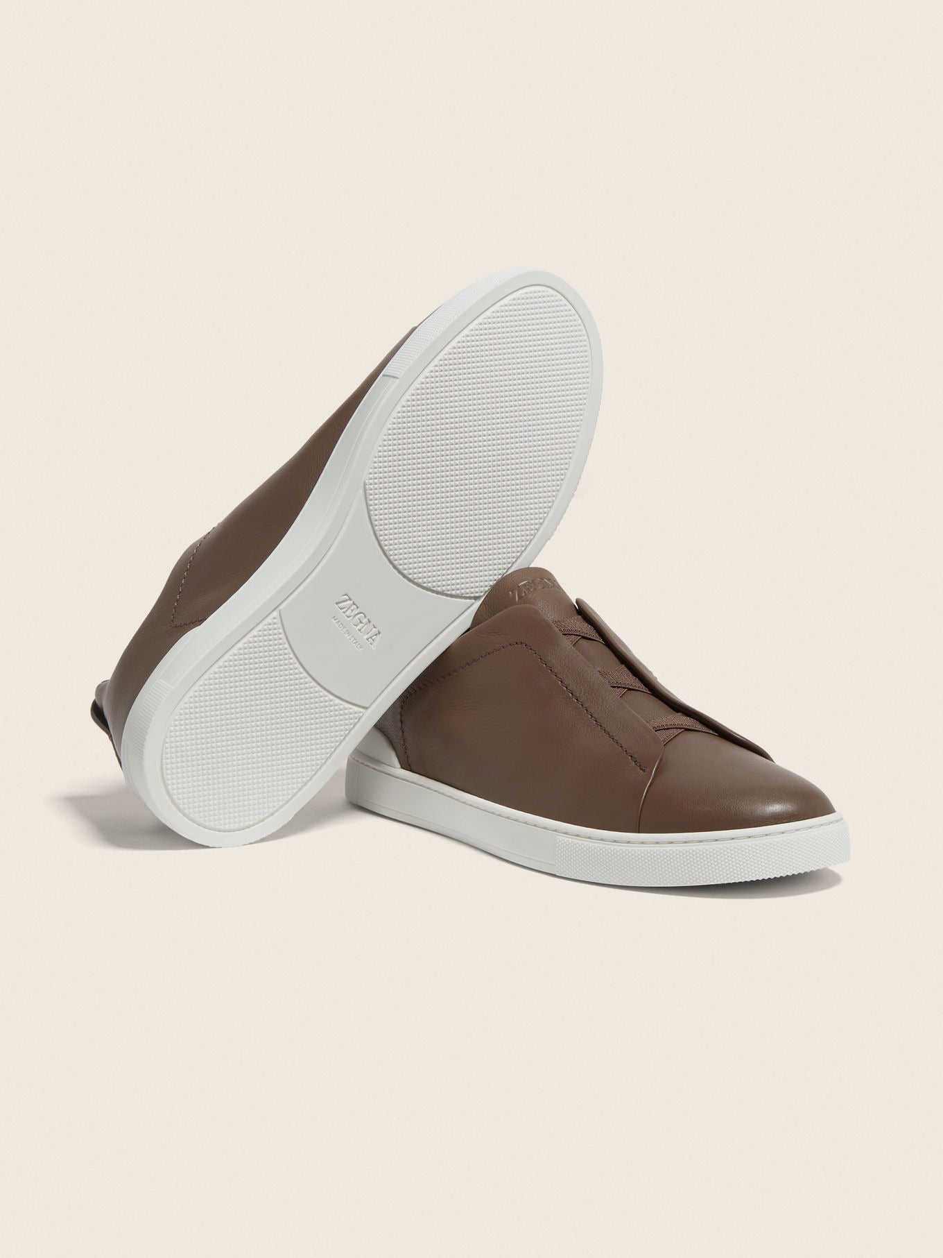 Triple Stitch SECONDSKIN Slip-On Zapatilla - Marrón