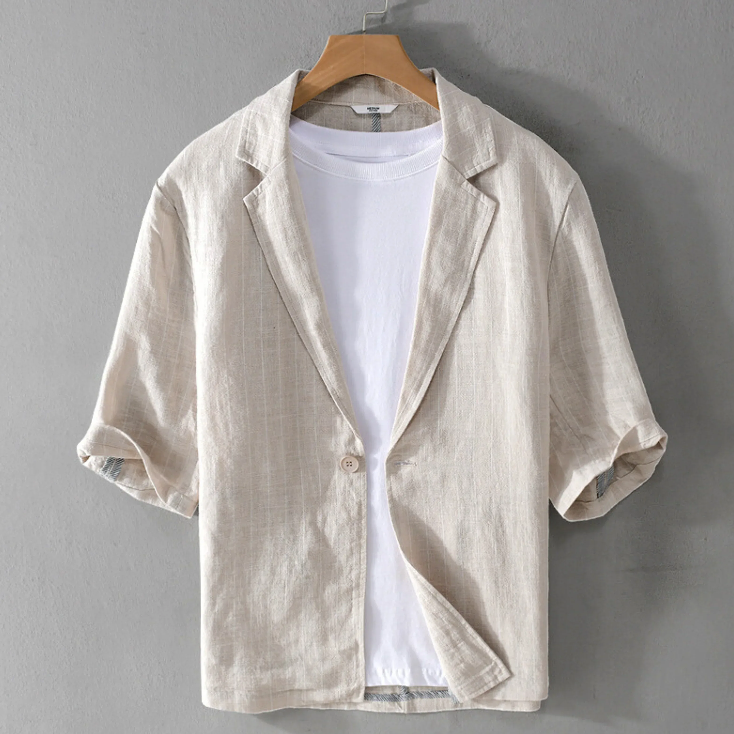 Camisa Stripe Flow - Gris