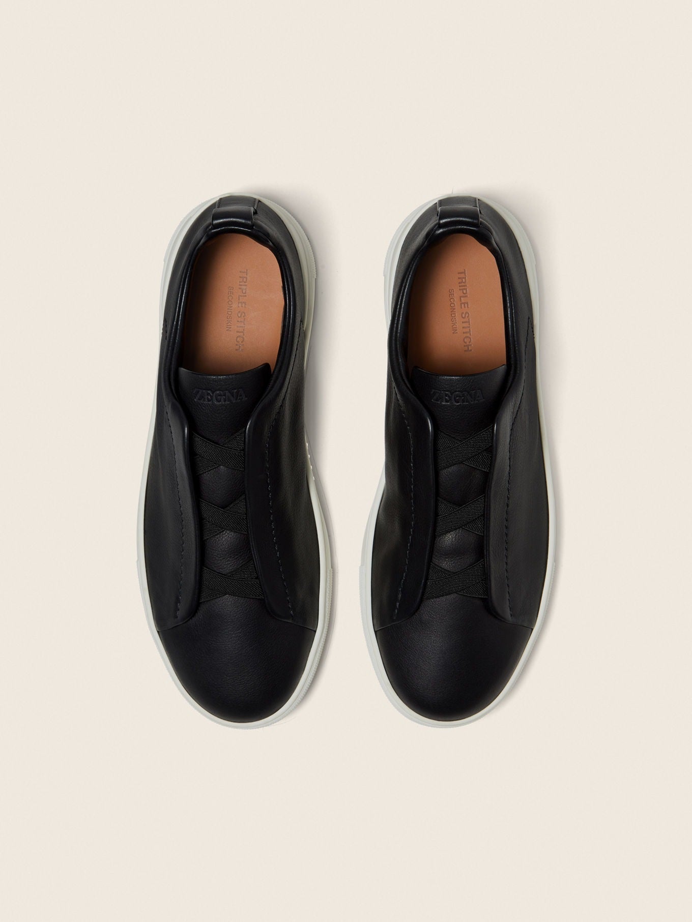 Triple Stitch SECONDSKIN Slip-On Zapatilla - Negro