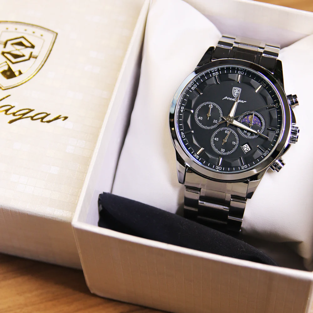Reloj Clásico Chrono Steel